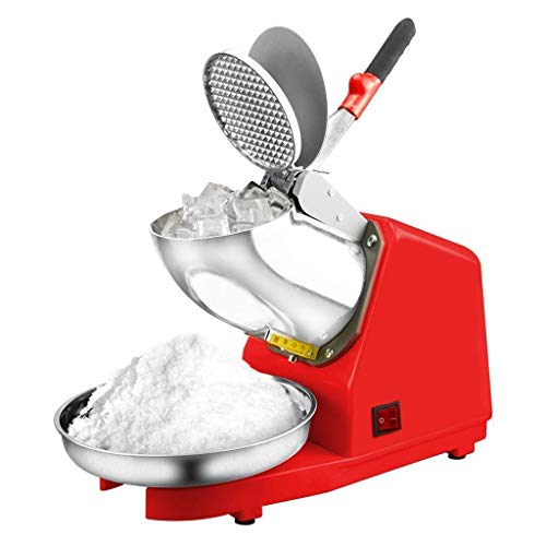 WCY Portátiles de Hielo Trituradora eléctrica de Afeitar Cono de Nieve Fabricante de Maquinaria Roja 187lbs / HR for el hogar y Comercial Uso yqaae