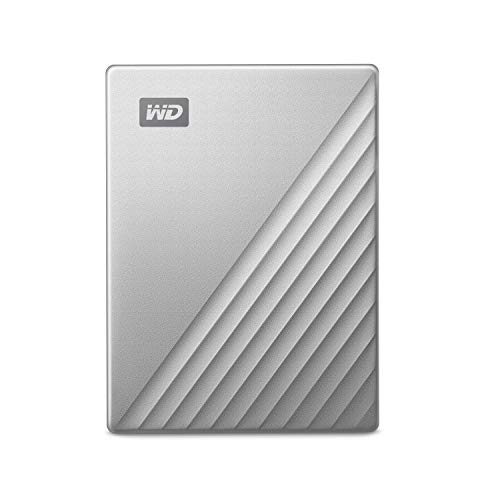 WD 2 TB My Passport Ultra disco duro portátil con protección con contraseña y software de copia de seguridad automática, Compatible con PC, Xbox y PS4, color Plata