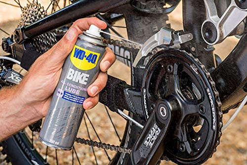 WD-40 Bike- Lubricante de Cadenas de Bicicleta para Todo Tipo de Condiciones y Ambientes- Spray 250ml