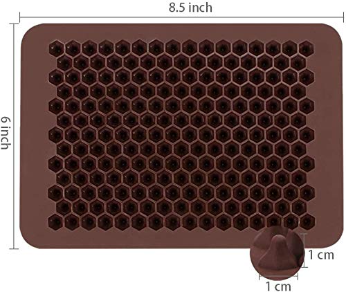 Webake 2 moldes de silicona antiadherentes para chips de chocolate o chocolate orgánicos de 202 cavidades, para decoración de tartas (1 rascador incluido)