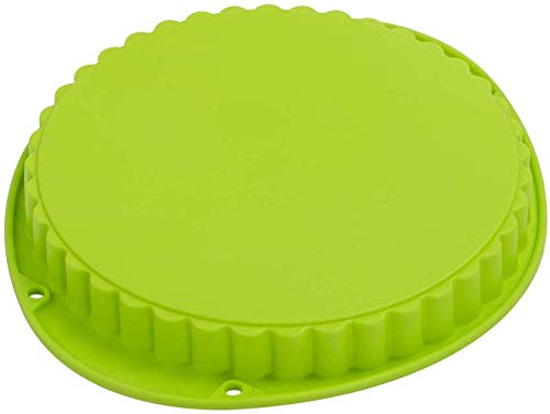 Webake Molde de Quiche ∅24 cm Molde de Tarta para Flan Molde Cake Redondo, Silicona, Cocina