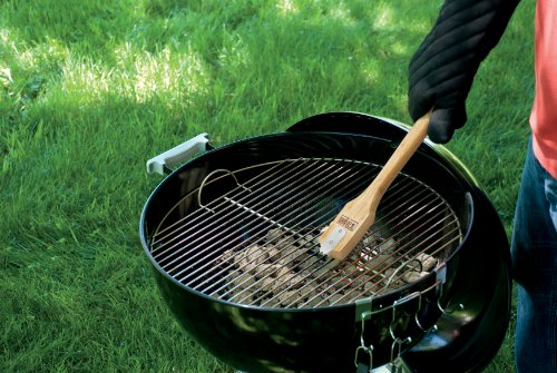 Weber 6463 - Cepillo para Parrillas con Cerdas de Acero 30 cm Bambú