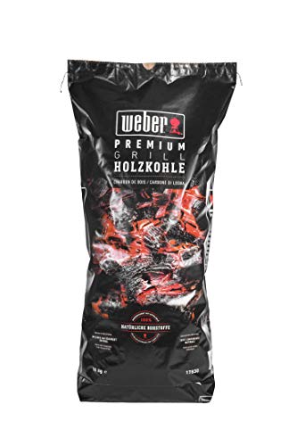 Weber Premium Holzkohle 10 kg Carbón vegetal, Negro