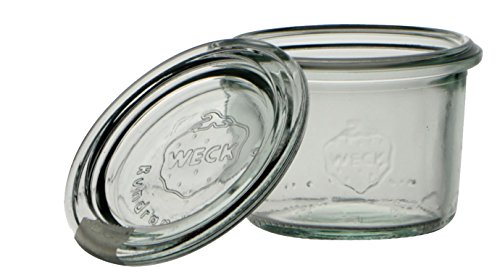 Weck Tarro de 80 ml Tapa de 60 mm, confección de 24 Piezas, Cristal, Transparente