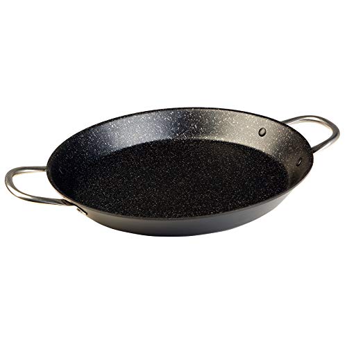 WECOOK Ecochef Titanio Paellera inducción 34cm, 6 raciones, Aluminio presado, 5 Capas Antiadherente sin PFOA, 3mm Espesor, Apta Todas Las cocinas, vitroceramica, Gas, lavavajillas