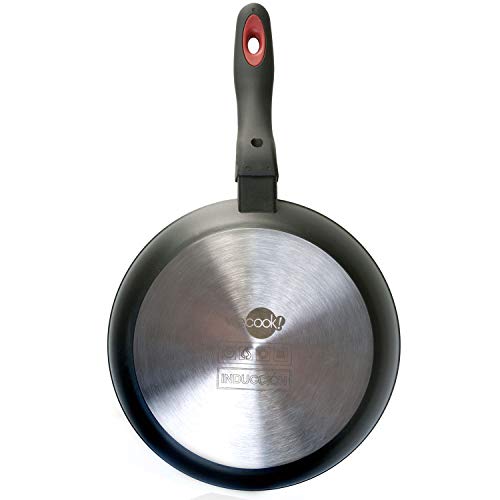 WECOOK Ecostone Set Juego 3 Sartenes 18-20-24 cm Aluminio Forjado, inducción, Antiadherente ecológico XYLAN Plus sin PFOA, Apta para Todas Las cocinas, vitroceramica, Gas