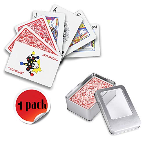 Weekend&Lifecan baraja Cartas Poker plastico, de Cartas Poker, Juego de Poker, baraja de Cartas Poker, Juego de Cartas, Cartas Poke (Red)