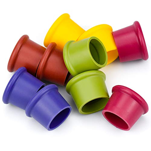 WEKON 10pcs Tapones de Vino, Tapón para Botella, Tapones de Cerveza, Corcho de Vino, Tapones de Silicona de Vino Diámetro Estándar 2.9CM Colores Surtidos para Vino Champán Cerveza Bebida