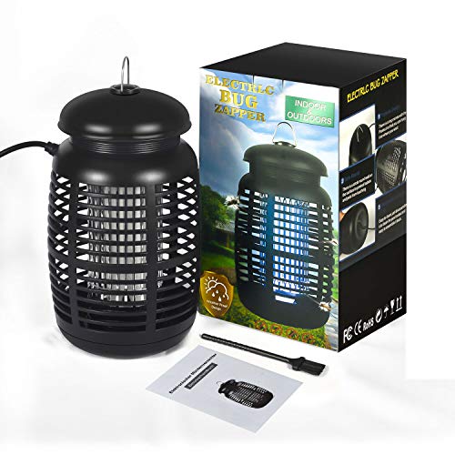 Wesimplelife Lámpara Antimosquitos 15W 4000V Lampara para Mata Mosquitos Insectos Bug Zapper con Luz UV y cajón Limpio Lámpara de Alto Voltaje para Matar Insectos Moscas Polillas para Casa Jardín