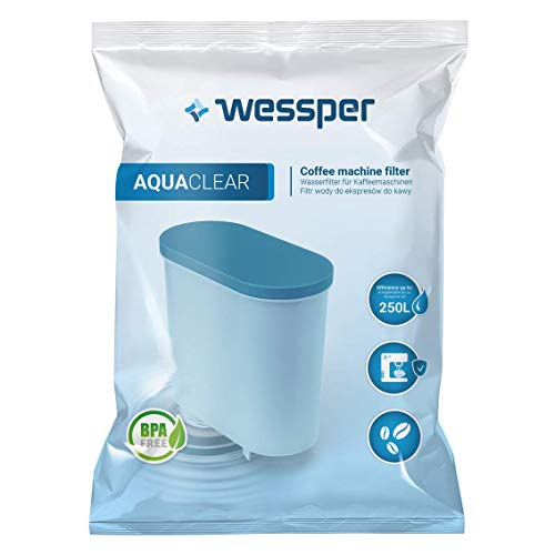 Wessper Filtro de agua antical compatible con Saeco AquaClean CA6903/00 CA6903/01 CA6903/99 CA6903 Cartucho filtrante Aqua Clean para máquina cafetera de café y espresso, 3 piezas