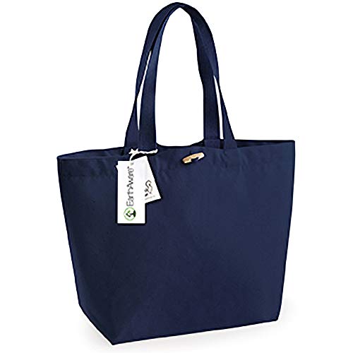 Westford Mill - Bolsa orgánica para la compra estilo Tote modelo (Talla Única) (Azul marino)