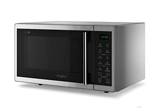 Whirlpool MWP 253 SX - Microondas para parrilla, 25 l, 900 W, grill de cuarzo, 1050 W, programa AutoClean, función de fusión