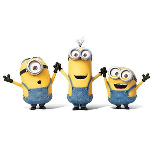 Whitehouse Peluche Minions Bob Kevin Stuart 25/30cm Minion con Gafas de Plástico, Peluche Suave y blandito, Envió Modelo Aleatorio (1 Unidad)