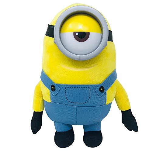 Whitehouse Peluche Minions Bob Kevin Stuart 25/30cm Minion con Gafas de Plástico, Peluche Suave y blandito, Envió Modelo Aleatorio (1 Unidad)