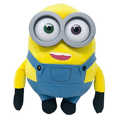 Whitehouse Peluche Minions Bob Kevin Stuart 25/30cm Minion con Gafas de Plástico, Peluche Suave y blandito, Envió Modelo Aleatorio (1 Unidad)