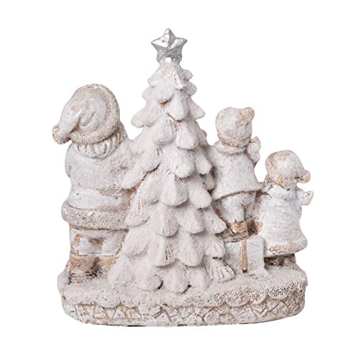 Wichtelstube Collection - Figura decorativa para niños de invierno con Papá Noel con iluminación LED