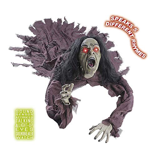 WIDMANN Zombie de Halloween 140 cm, con luz y Sonido