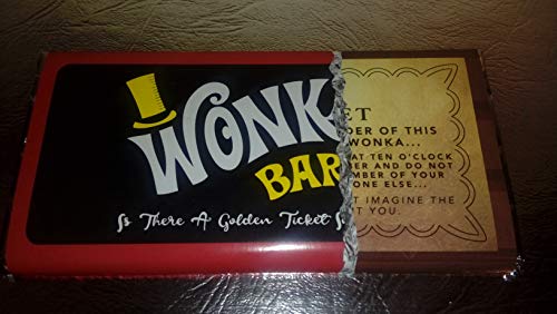 WILLY WONKA with GOLD TICKET ON WRAPPER and INSIDE