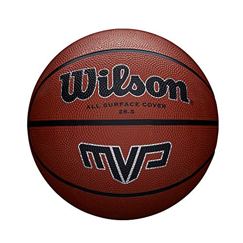 Wilson WTB1417XB06 Pelota de Baloncesto MVP Caucho Interior y Exterior, Mujer, Naranja, 6