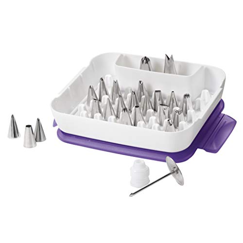 Wilton 2104-2531 - Set de boquillas con caja, 22 boquillas