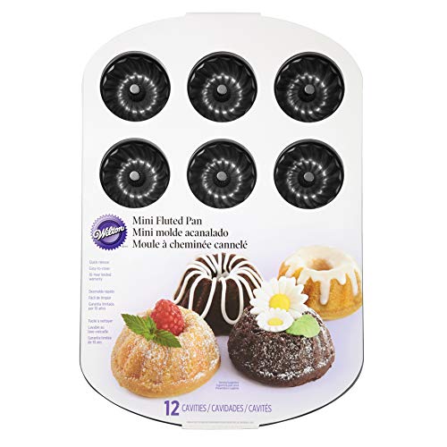 Wilton - Bandeja para Hornear Tartas (12 cavidades, Antiadherente)