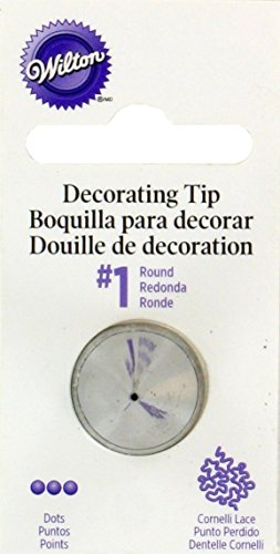 Wilton Boquilla para decoración, con Forma de Puntos Redondos, Plateado, Centimeters
