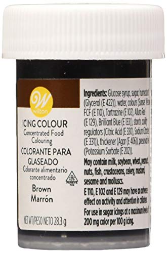 Wilton Colorante Alimenticio para Glaseado en Pasta, 28.3g, Color Marrón, 04-0-0044