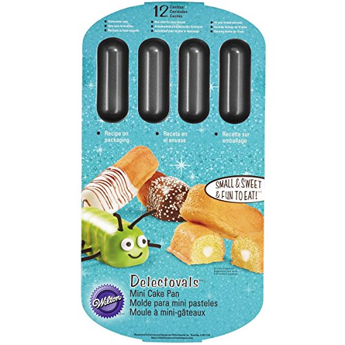 Wilton Molde para Mini pastelitos ovalados, con 12 cavidades, Centimeters