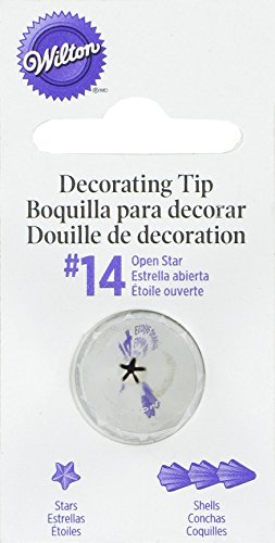 Wilton Numero 14 Boquilla Decoración, Acero Inoxidable, Metal, 3.2x3.81x7.52 cm