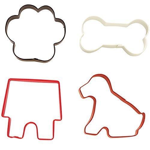 Wilton Set de 4 cortadores de Galletas con diseño de Mascotas