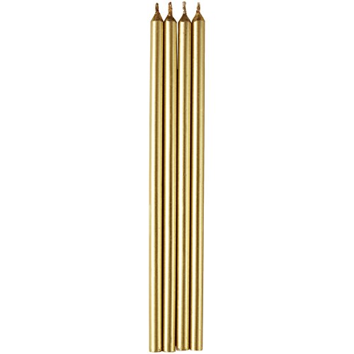 Wilton – Velas de cumpleaños, Color Oro (12 Unidades)