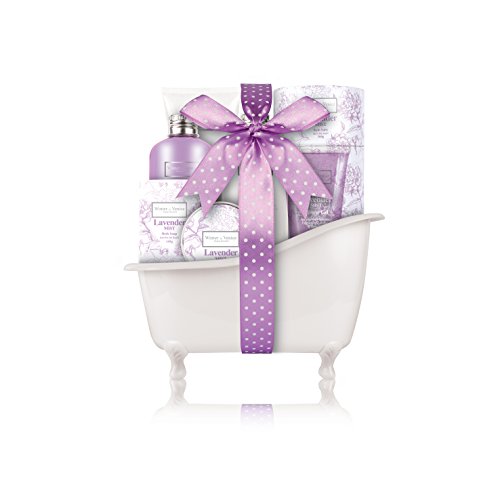 Winter in Venice - bruma de lavanda bañera - artículos de tocador de lujo infundida con fruta natural y extractos planta envasados en un baño reutilizable Caddy. Galardonado como mejor venta Set de Regalo de baño