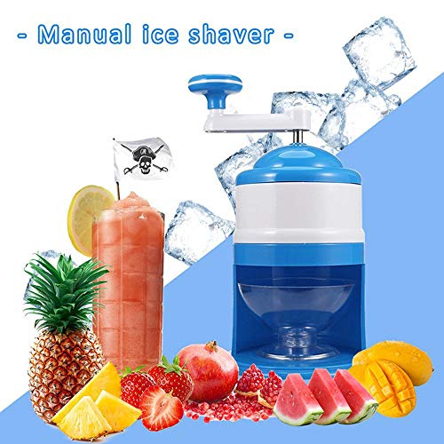 WLKK Máquina Manual de Hielo triturado Manual, Máquina Multifuncional portátil de granizado de Hielo en casa Máquina para Hacer Hielo en Bloques Smoothie Máquina para Hacer Hielo