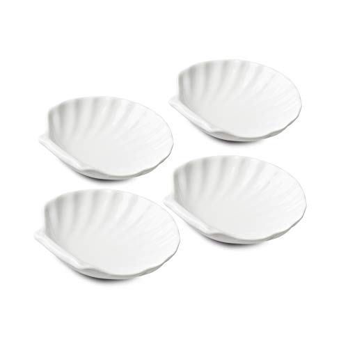 WM Bartleet & Sons 1750 TSET113 - Juego de 4 platos de porcelana tradicional, 7,5 cm, color blanco