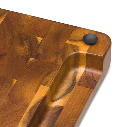 WMF 1879984500 Acacia Madera es más Suave Que el Acero de la Hoja, Esta Tabla de Cortar Ofrece una Base Duradera y, por lo Tanto, no daña Las Cuchillas para Todo Tipo de Trabajos de Corte y Picar