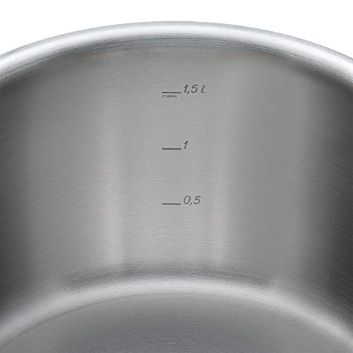 WMF Gourmet Plus Olla Baja, Acero Inoxidable, 16 cm