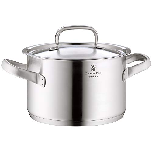 WMF Gourmet Plus Olla Baja, Acero Inoxidable, 16 cm