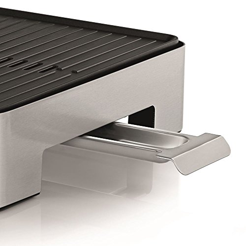 WMF Lono Parrilla De Mesa, 1250 W, Acero Inoxidable/Revestimiento Antiadherente