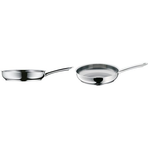 WMF Profi - Set de 2 sartenes 20 - 24 cm, cromargan acero inoxidable para todo tipo de cocinas incluida inducción