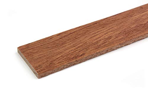 Wodewa - Listón de madera de caoba engrasada, 1 m, 30 x 4 mm, para revestimientos de pared, para cubrir el suelo, DIY