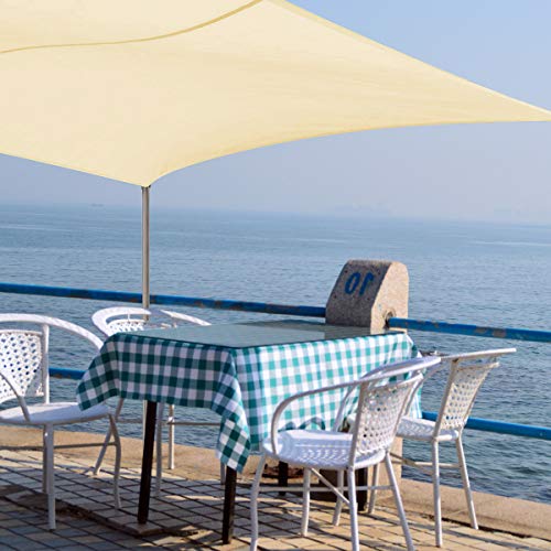 Wokkol Toldos Impermeables Exterior Rectangular 3 x 4 m, Toldo Vela de Sombra, Toldo Vela Impermeable, protección Rayos UV, Toldo Resistente e Lmpermeable, para Patio, Exteriores, Jardín