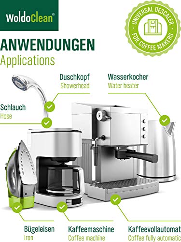 WoldoClean Descalcificador para máquinas de café esprreso manuales y automáticas 5 litros