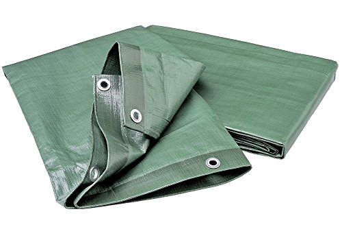 Wolfcraft 5124000 - Cubierta de lona para leña, impermeable, resistente a la rotura y a los rayos UV 6 x 1,5 m