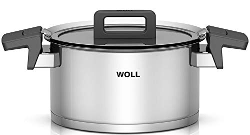 Woll 118NC Concept Olla de Acero Inoxidable para cocinas de inducción, diámetro 18 cm, 10 cm de Alto, 2,5 litros multifunción con Tapa en Caja