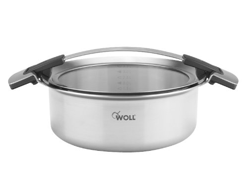 Woll 824CO Concept - Cazuela (Acero Inoxidable, 24 cm x 9 cm, 4 L, con Tapa)