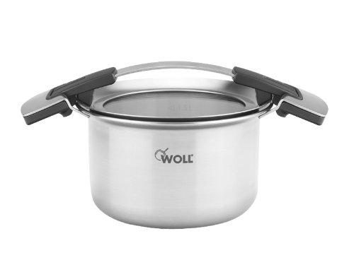 Woll Concept Pro - Cazuela (acero inoxidable, con tapa, 16 cm)