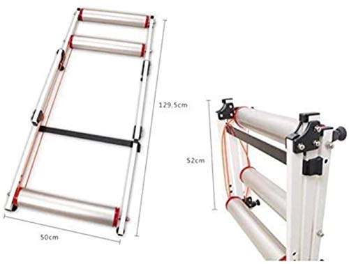 Woodtree Formación Cubierta Resistencia estación Ejercicio Plegable Bicicletas Trainer retráctil Cubierta de Bicicletas Rodillos Ciclismo de Carretera Aptitud del Ejercicio de la máquina