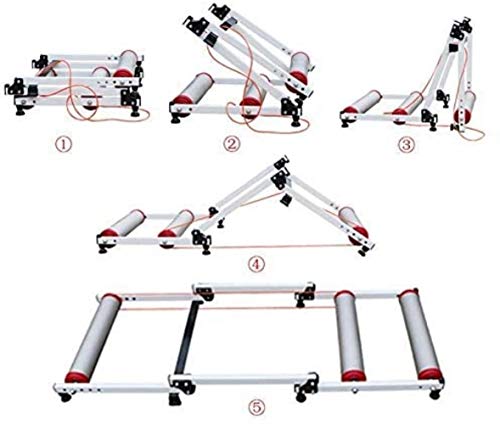 Woodtree Formación Cubierta Resistencia estación Ejercicio Plegable Bicicletas Trainer retráctil Cubierta de Bicicletas Rodillos Ciclismo de Carretera Aptitud del Ejercicio de la máquina