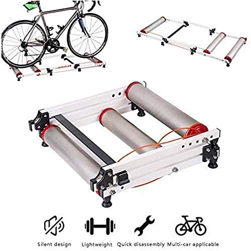 Woodtree Formación Cubierta Resistencia estación Ejercicio Plegable Bicicletas Trainer retráctil Cubierta de Bicicletas Rodillos Ciclismo de Carretera Aptitud del Ejercicio de la máquina