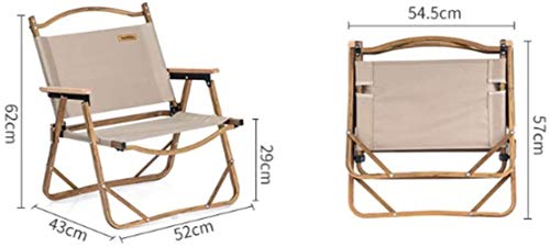 Woodtree Silla Plegable Portable al Aire Libre del Respaldo (de Color Caqui)